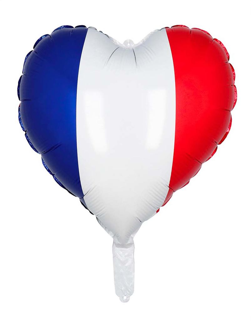 Herz Folienballon "Frankreich" | 40 x 45 cm