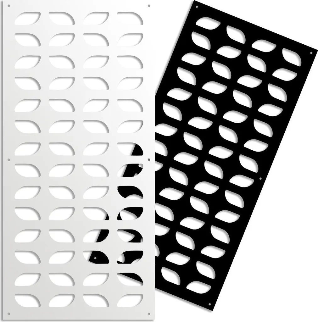 Decorazione Parete PVC GLOBECROSS 50x150 | Eleganza Traforata Bianca