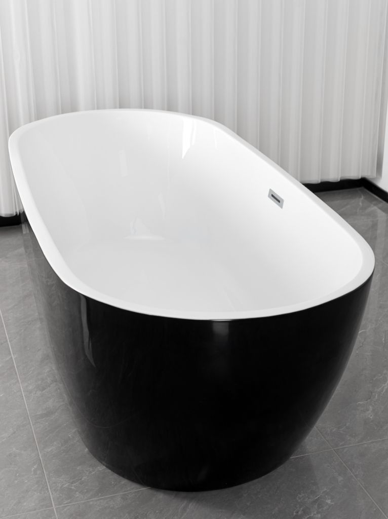 Sanotechnik Badewanne 170x75x58 cm Freistehend CUBA Acryl Produktbild 