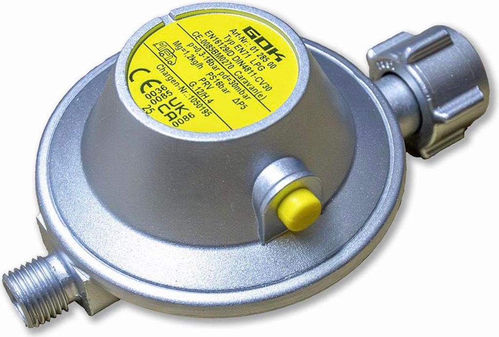 Regulator ciśnienia gazu GOK 30 mbar 1,2 kg/h z produkcji Zdjęcie produktu 