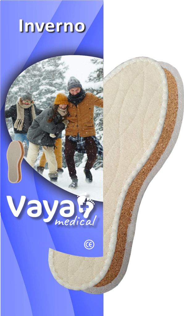 Winterschuheinlagen mit Wolle Vaya Inverno 1 Paar