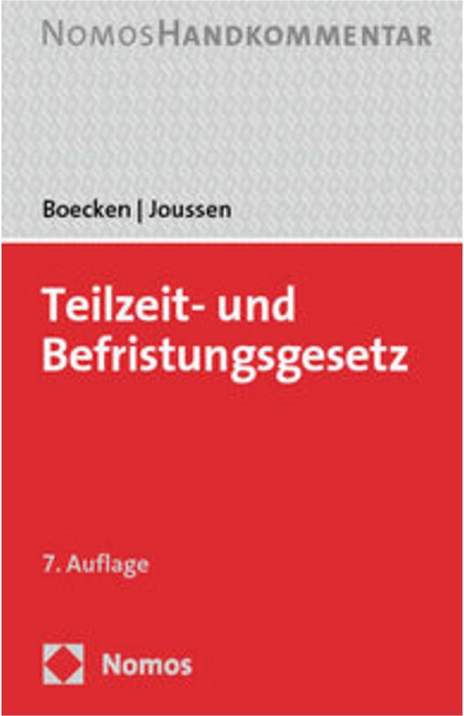 Teilzeit- und Befristungsgesetz