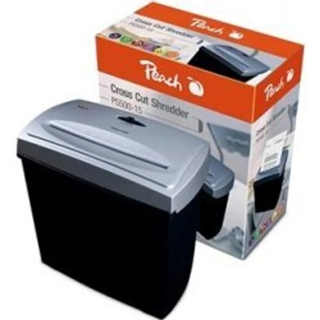 Destructeur de documents Peach PS500-15 pour usage domestique et pro