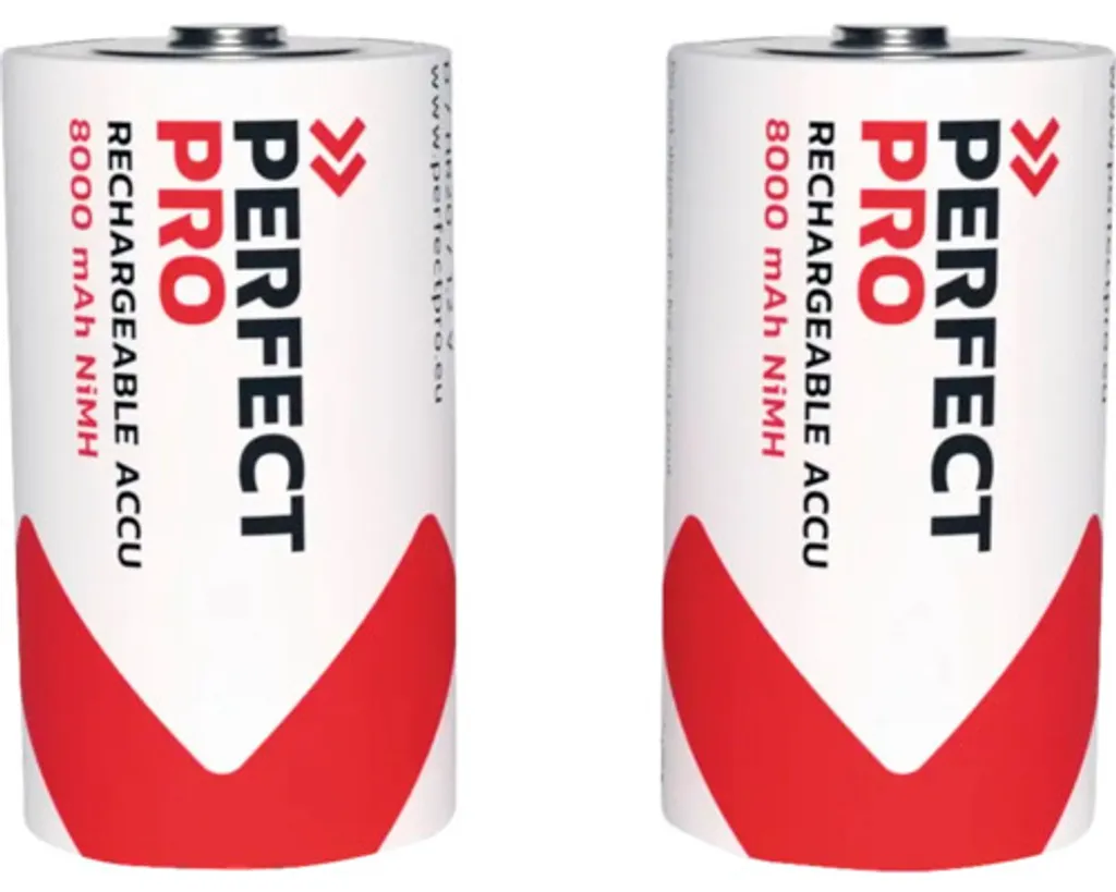 Batterie PERFECTPRO D 8000 mAh NiMH de longue durée - Kit 2 accumulateurs