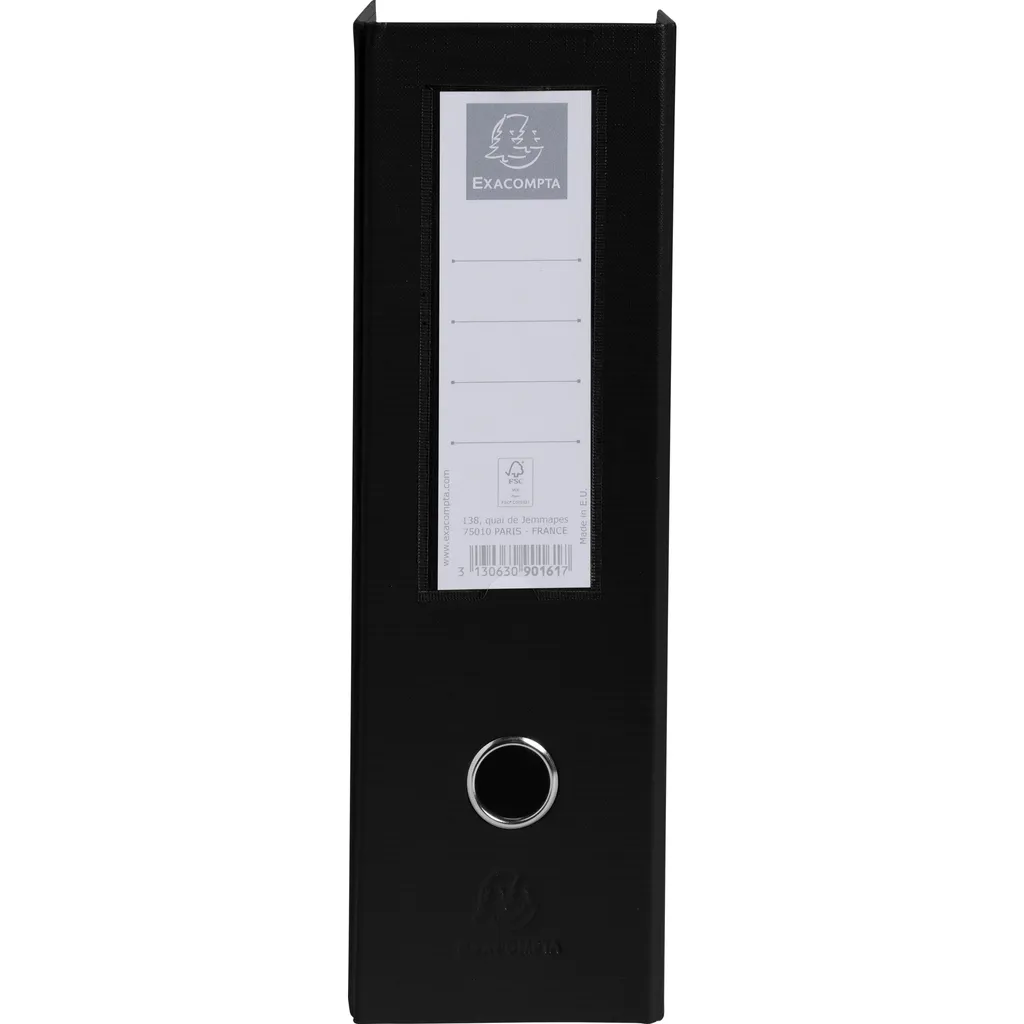 Exacompta Porte-revues Noir PP 100mm - Lot de 10 livrés à plat 90161E