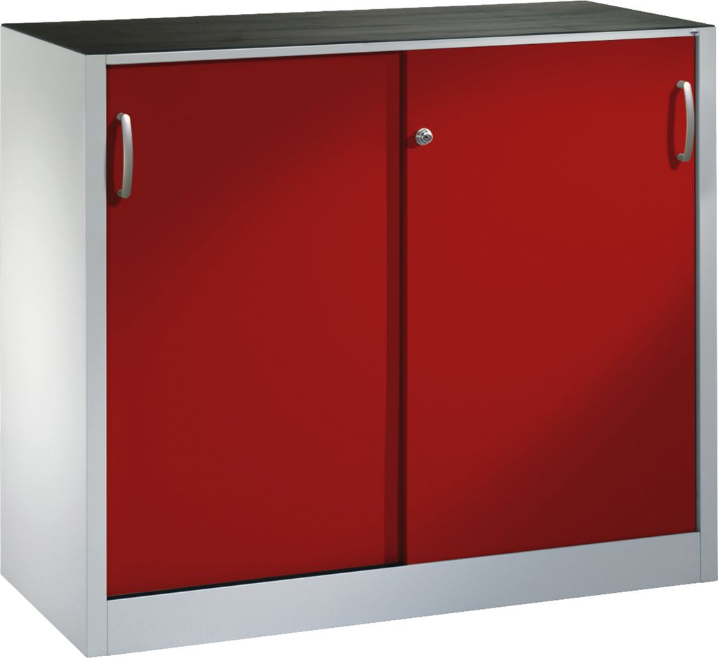 Werkzeugschrank 204609S10070 Schiebetür 1000x1200x400mm lichtgrau/rubinrot