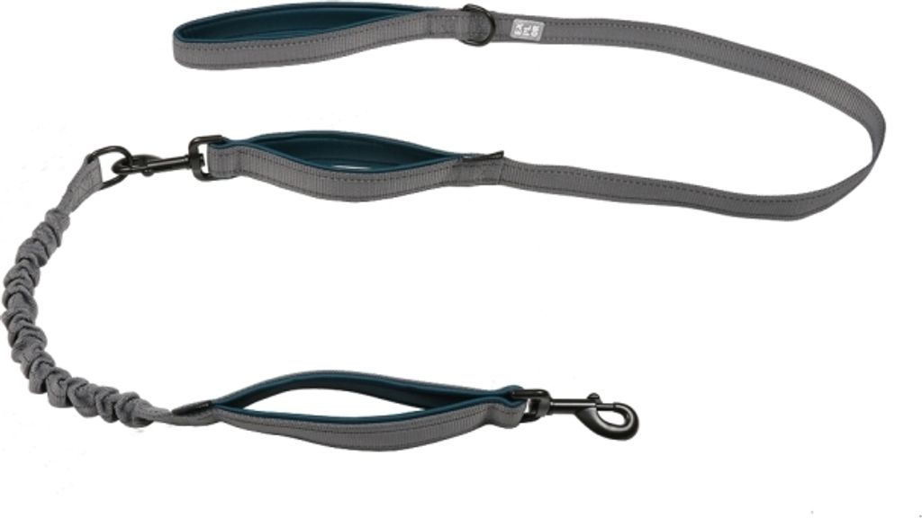 Duvoplus EXPLOR Ultimate Fit 2in1 Leine Classic - petrol blue - 180cm - 25mm