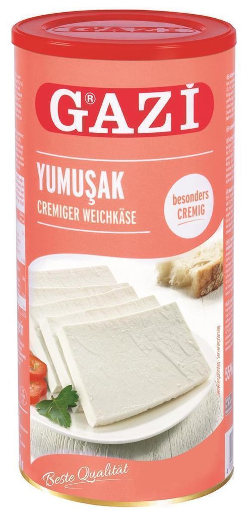 Gazi Yumusak Hirtenkäse 800g 55% Fett i.Tr. Kuhkäse cremiger Weichkäse Kuhmilch