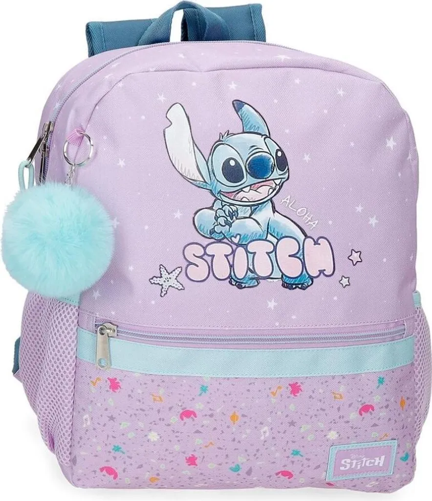 Sac à dos Disney Stitch Lovely 33cm : Confort et Rangement pour Enfant