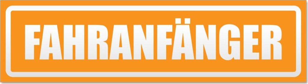 Fahranfänger invertiert Magnetschild Schild magnetisch