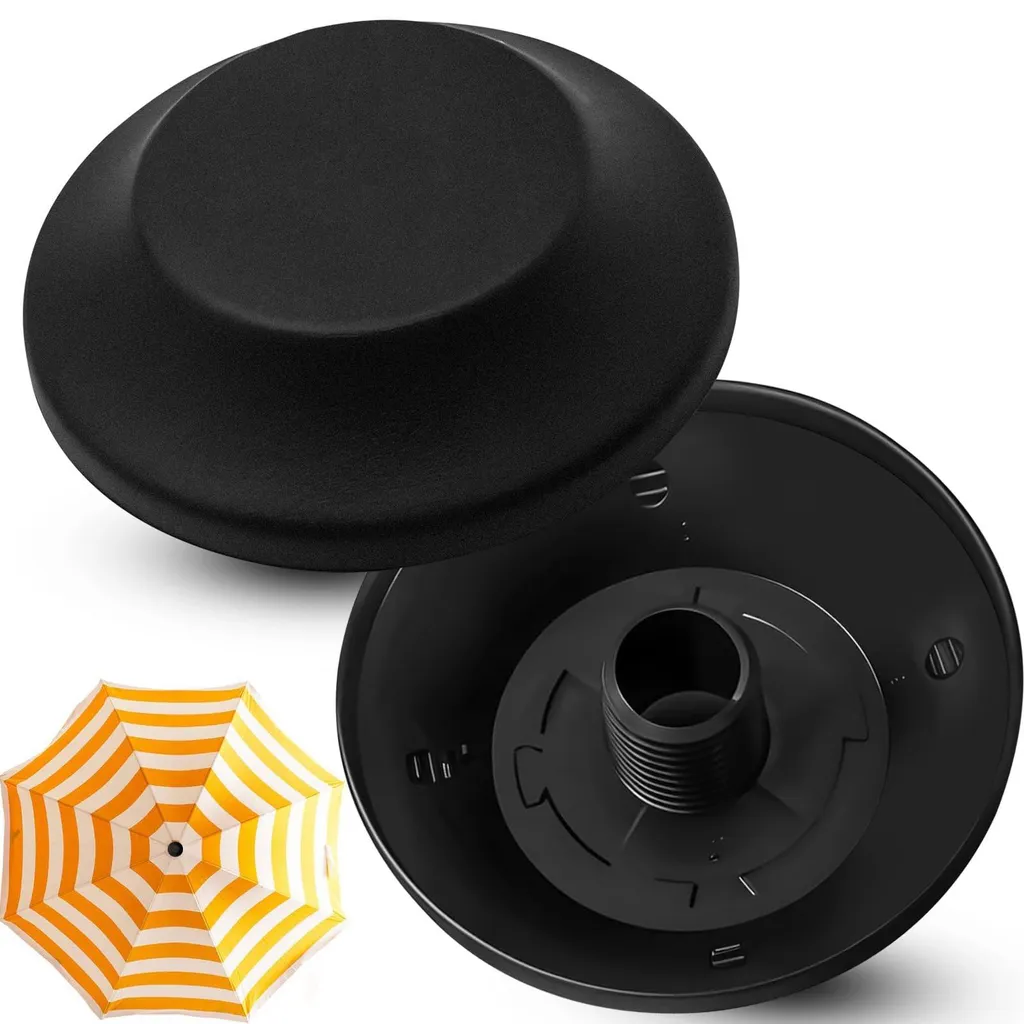 Pièce de rechange capuchon supérieur pour parasol, embout à visser, 5cm noir