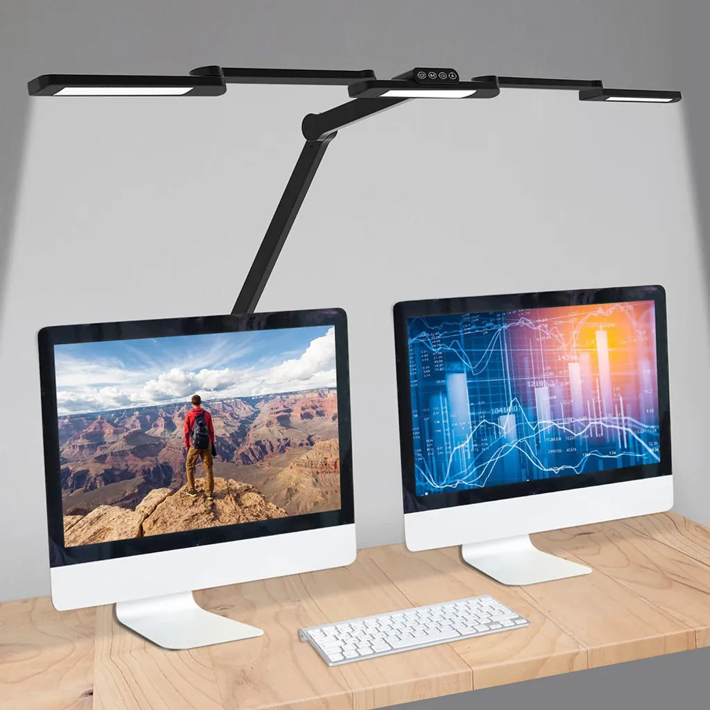 Lampe LED 24W protection des yeux avec 5 modes de couleurs et pince