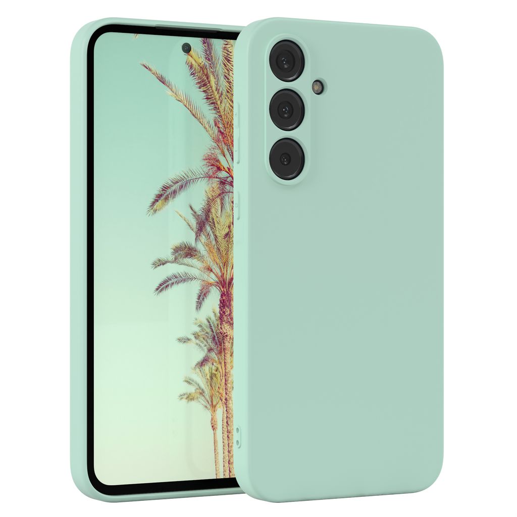 EAZY CASE - TPU Hülle für Samsung Galaxy A35, TPU Case stoßfeste Handyhülle, weiches Cover mit Kameraschutz, Silikonhülle in Grün