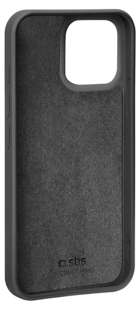 Étui iPhone 16 Pro SBS Instinct Mag Noir - Finition Soft-Touch Slim - 2