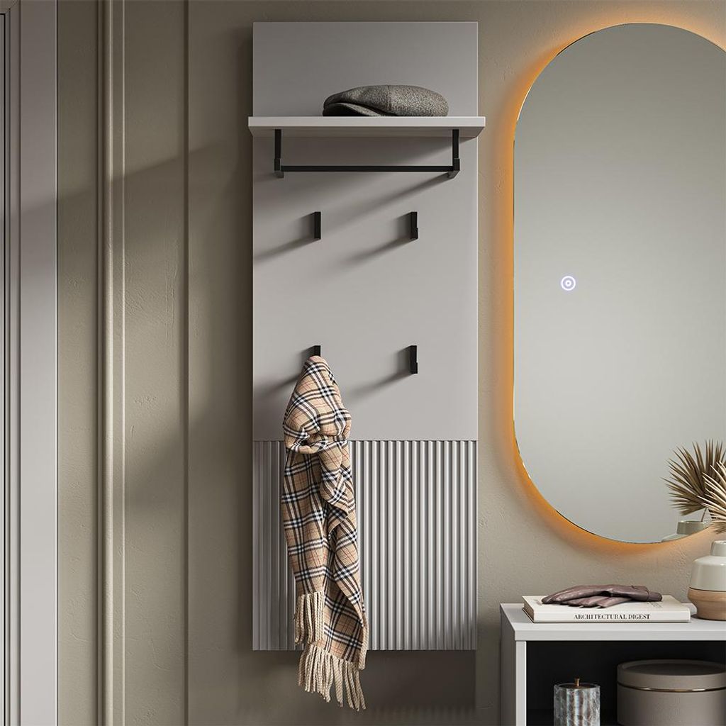 Nástenný vešiak Vicco Eliza Šedá 43 x 120 cm, Model 56446 Obrázok produktu 