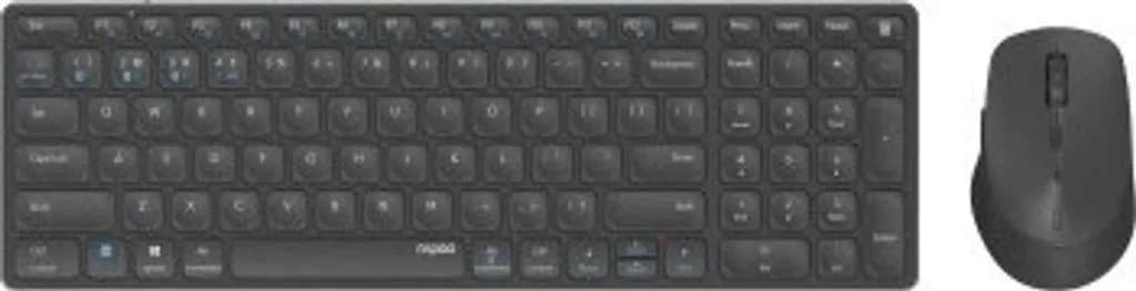 Pack Clavier Souris Sans Fil Rapoo 9700M Idéal Télétravail et Multitâche