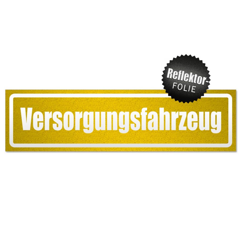 Versorgungsfahrzeug invertiert Magnetschild Schild magnetisch