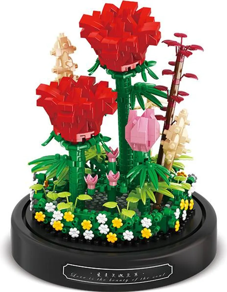 Fleurs en Verre Durables : Roses Rouges sans Entretien ni Flétrissement