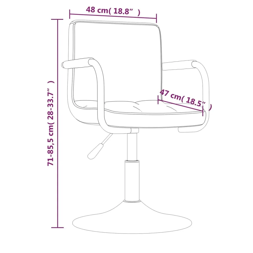 Sedia vidaXL Velluto Nero: Design Contemporaneo per Interni Chic - 8