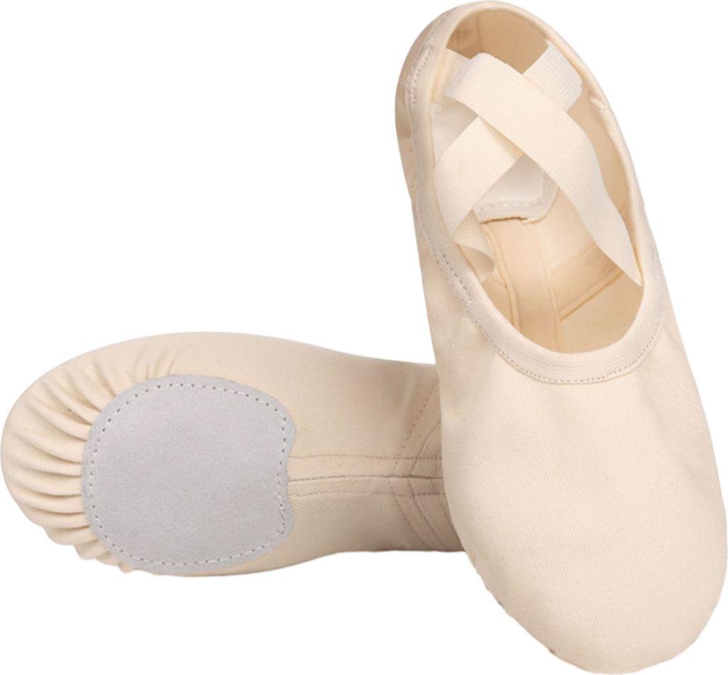 1 Paar Mädchen-Ballettschuhe aus dehnbarem Stoff, weiche, atmungsaktive, strapazierfähige und leichte Tanzschuhe für Kleinkinder