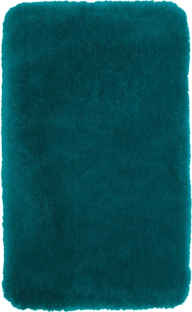 Badematte - Petrol - 60 x 100 cm - Polyester - mit Anti-Rutsch-Beschichtung