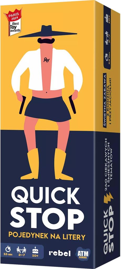 QuickStop: Partyspiel DEUTSCHE Edition von REBEL