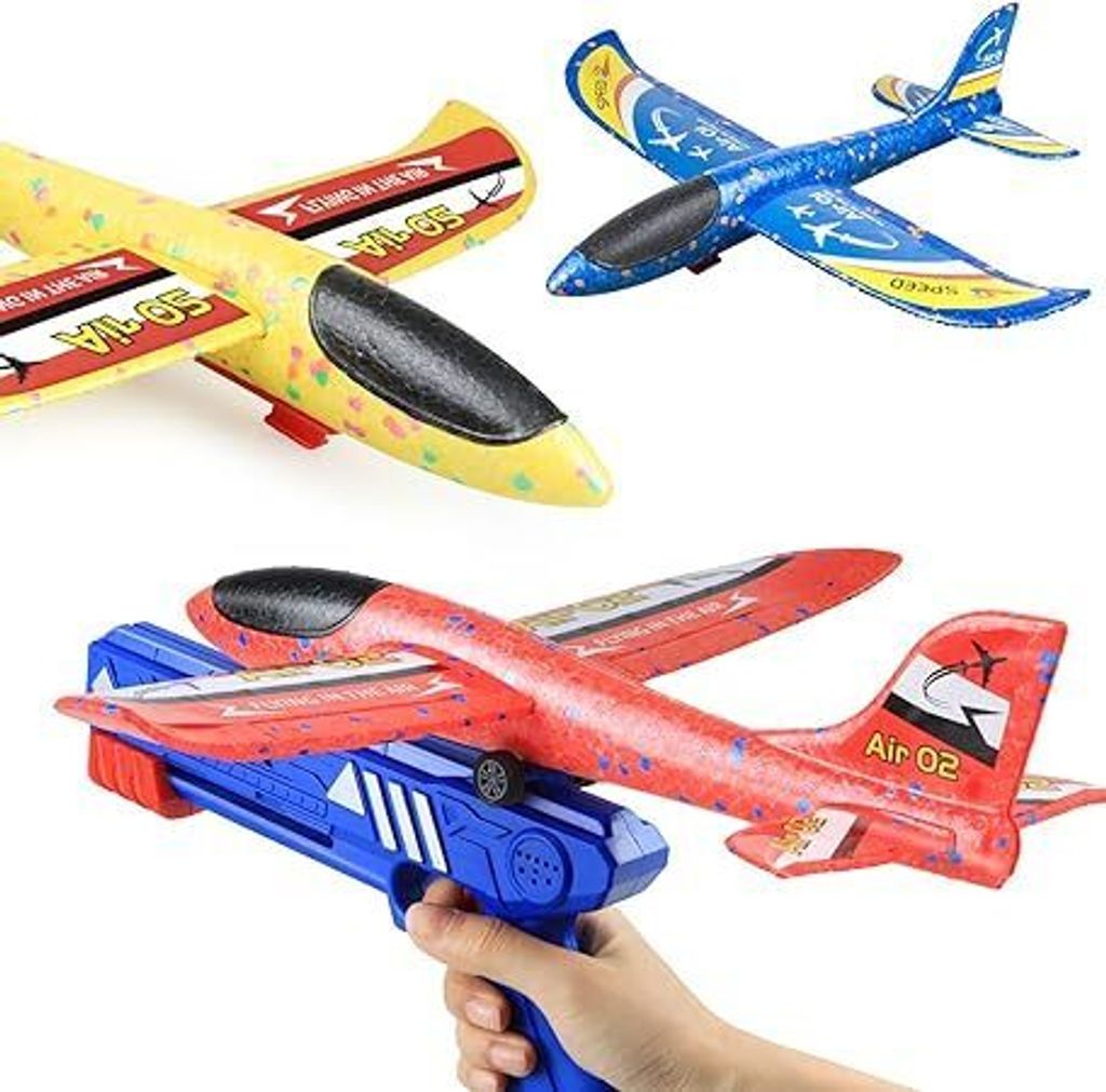 Spielzeug,Flugzeug Spielzeug, 3 Stück 3 Aufkleber, Styropor Flugzeuge Spielzeug Kinder