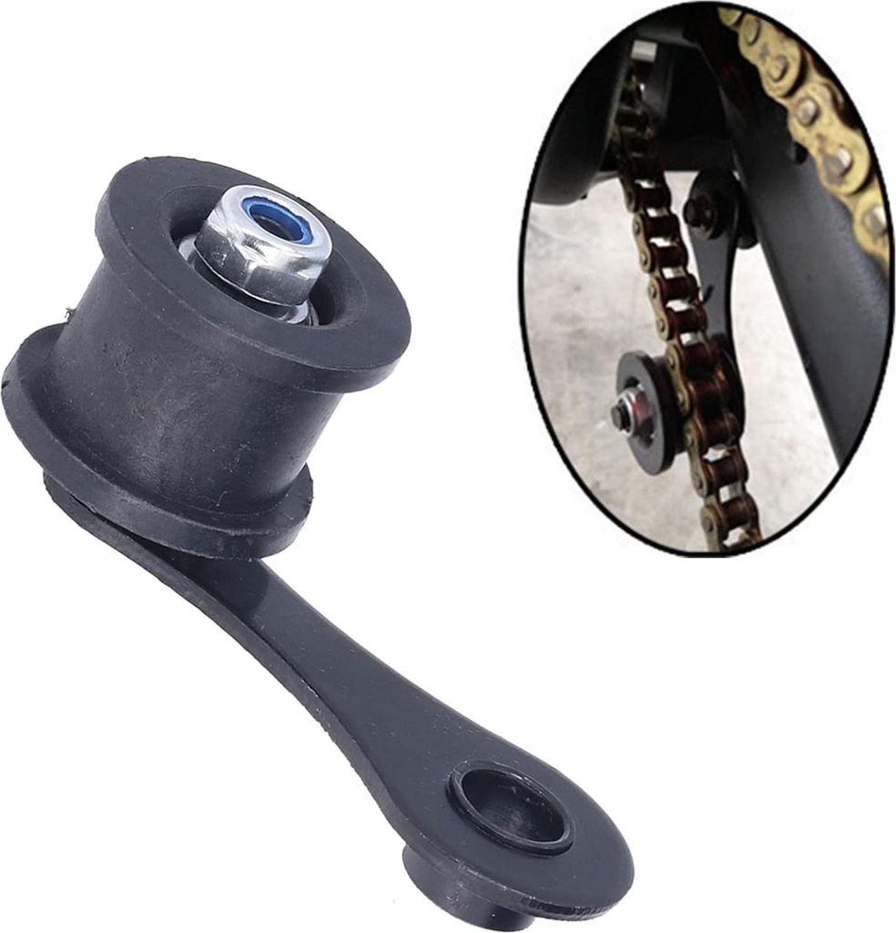 Kettenspanner - Motorrad Kettenrollen-Spanner mit Feder für Straßenmotorrad Pit Bike - ATV - Quad - Roller