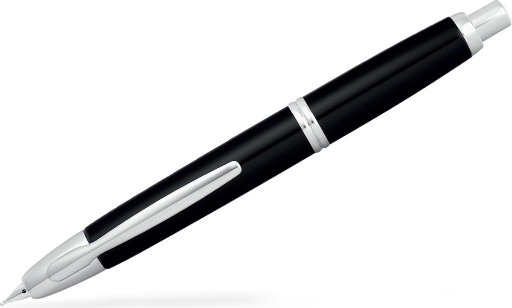 PILOT Capless Rhodium – Füllfederhalter mit Druckmechanik, Produktbild 