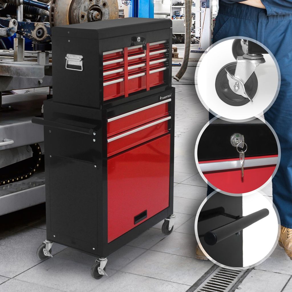 TIMBERTECH® Werkstattwagen auf Rollen - leer, 2 Schubladen Produktbild 20