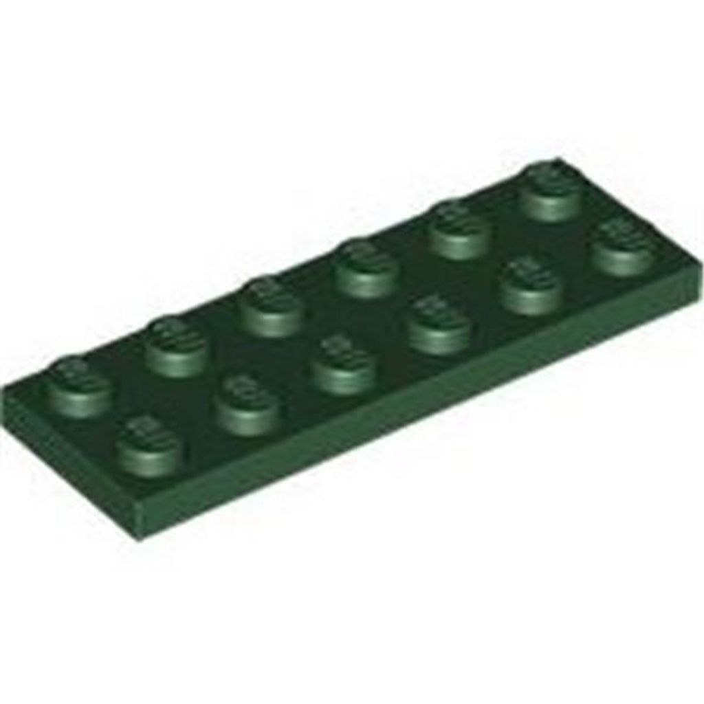 Lego 2x6 Platte 3795 - 250 Stück Dunkelgrün