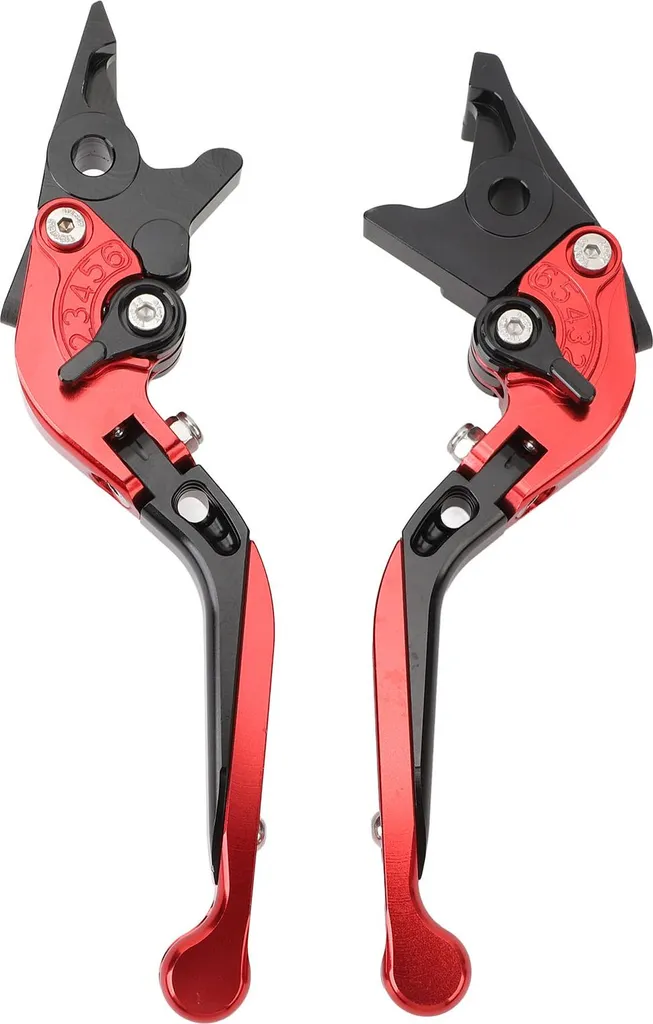 Paire de leviers de moto pliables et réglables pour Forza X-ADV - Rouge