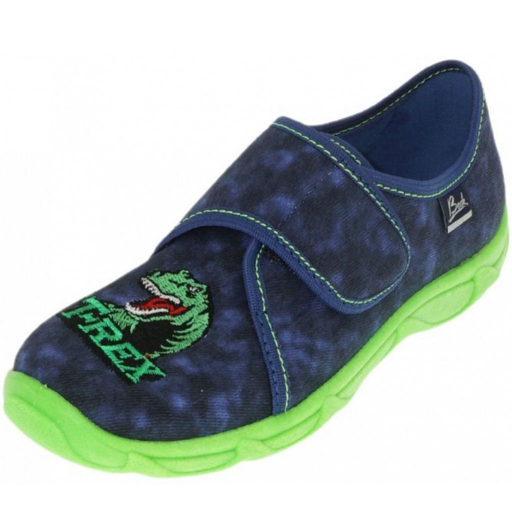 Beck Shark Blau - Pantofole Per Bambino, Morbide E Vegane, Taglia EU 33 - Foto 2