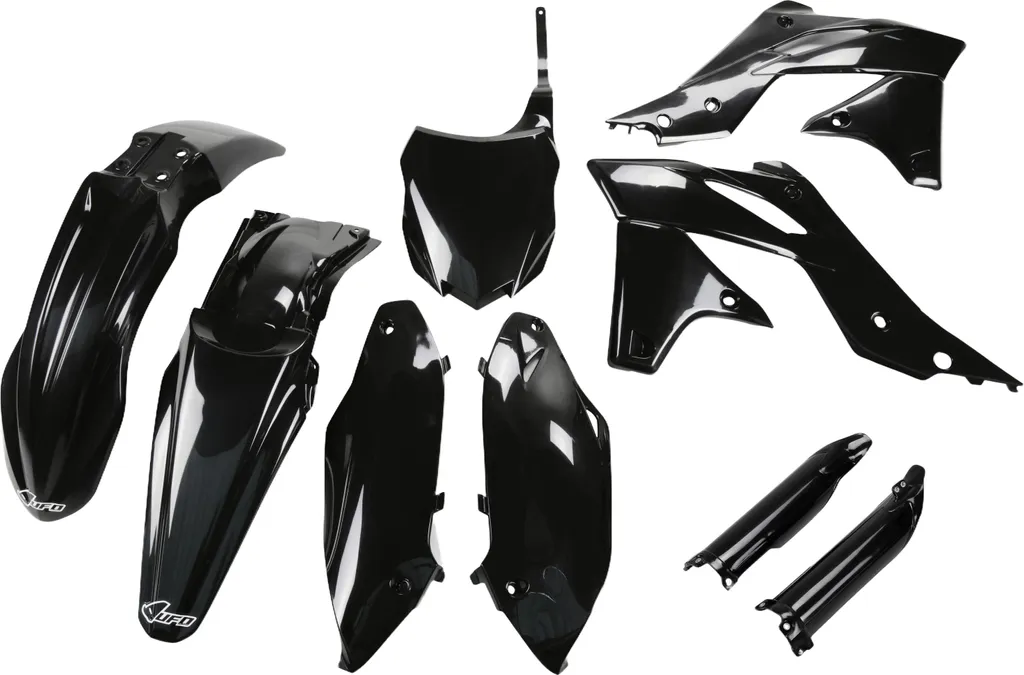 Kit plastiques carénage complet UFO pour moto Kawasaki Noir Type A