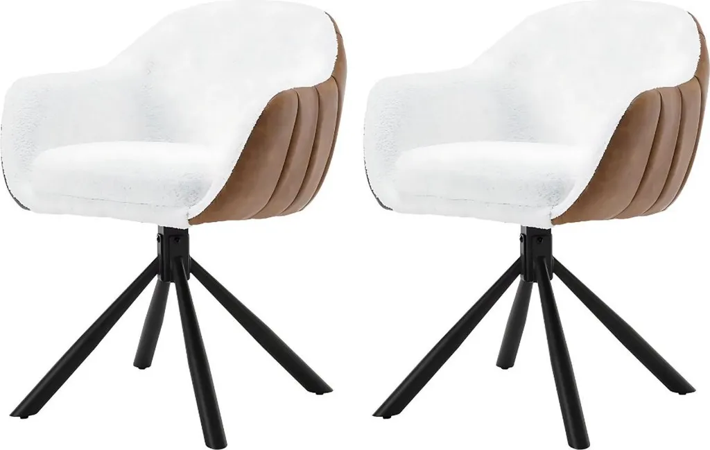 Chaise de salle à manger pivotante pour cuisine et séjour design