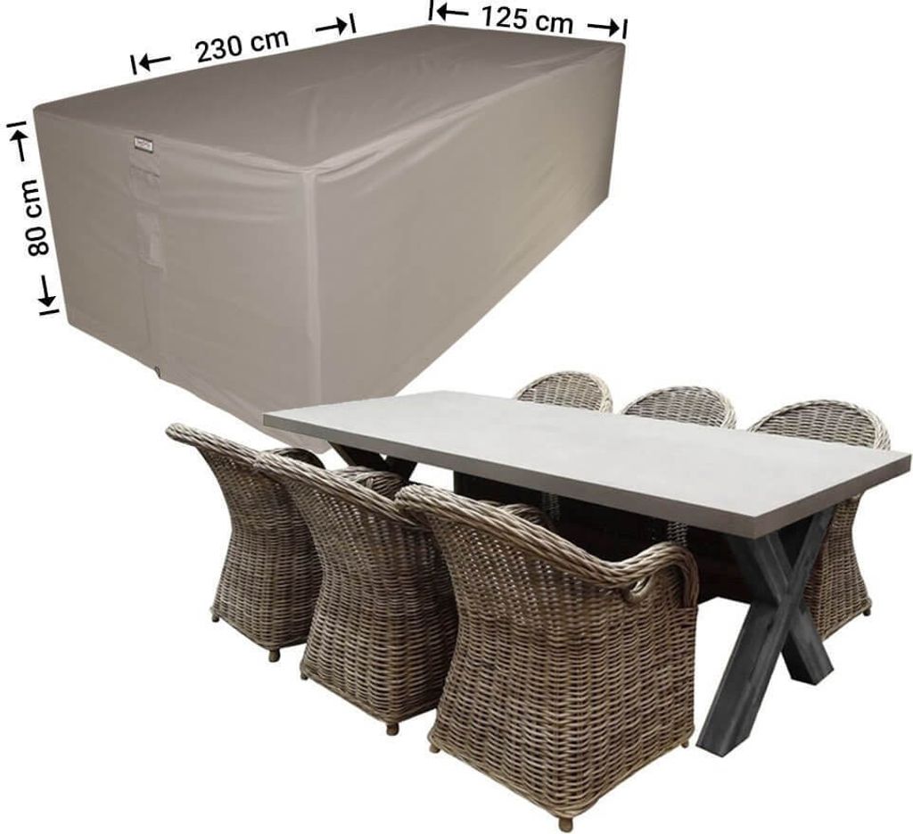 Raffles Covers Gartenmöbel-Set Abdeckung 230 x 125 H: 80 cm Produktbild 