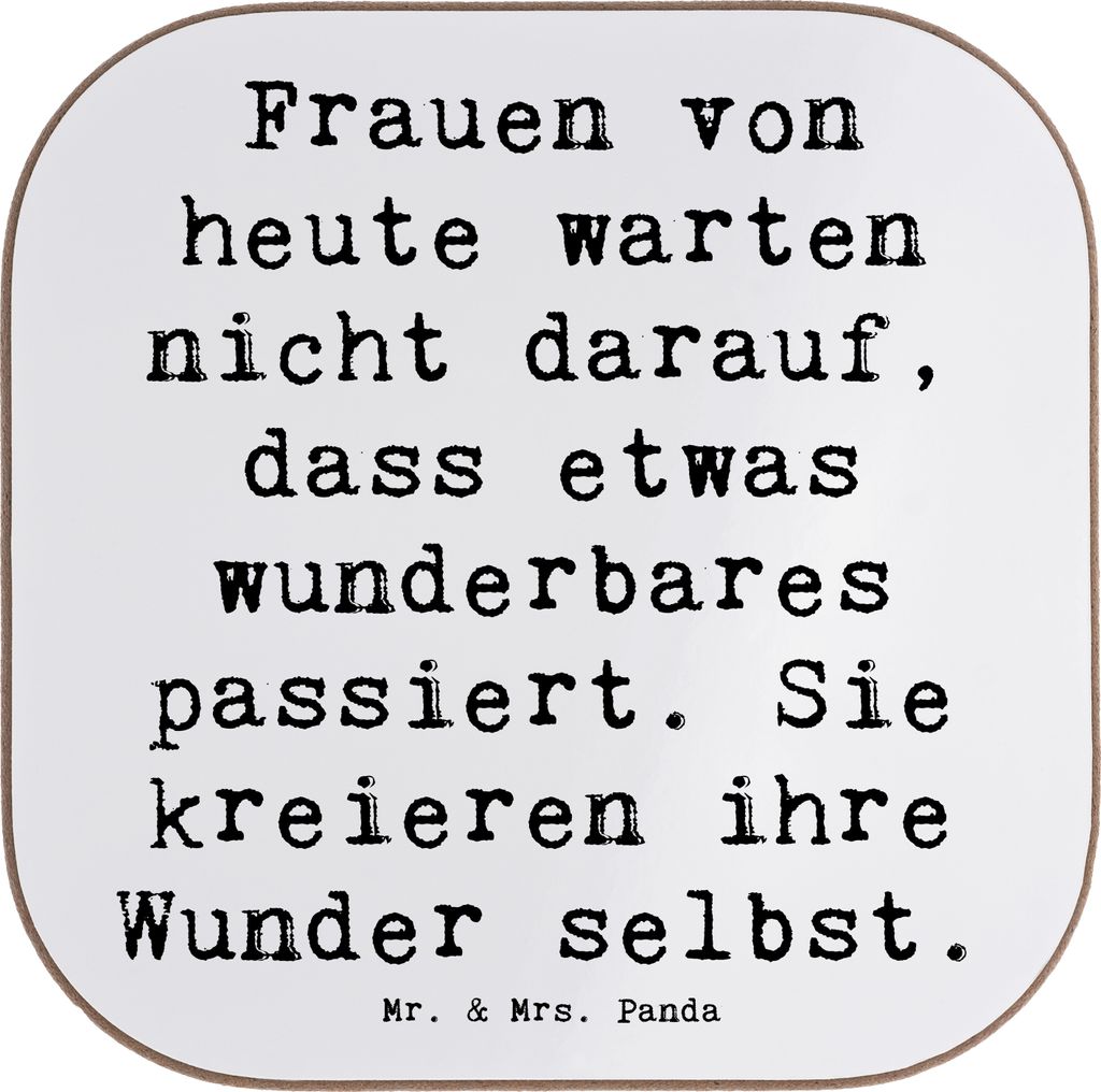 Mr. & Mrs. Panda Tischuntersetzer Spruch Hoffnung schaffen Produktbild 