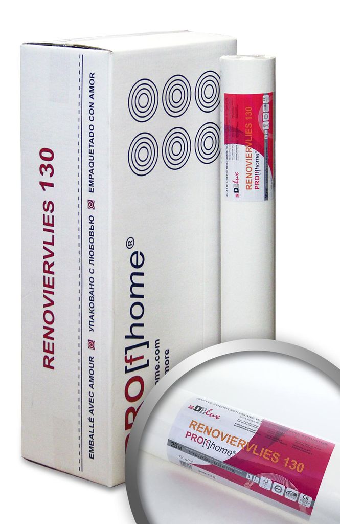 PROFHOME Renoviervlies 130 g Malervlies Anstrich-Vlies Produktbild 