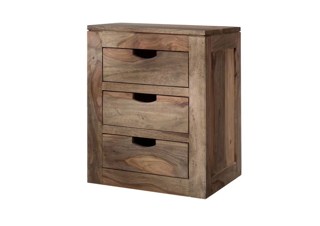 Meuble d'Appoint Solide en Bois de Palissandre Gris NATURE GREY #714