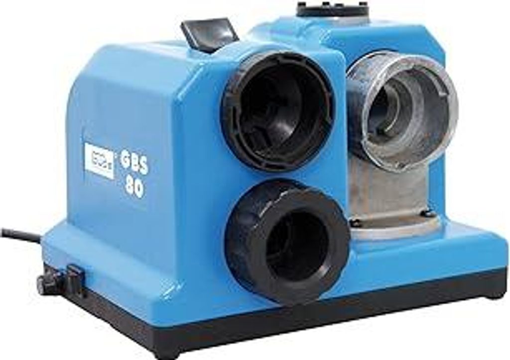 Güde Bohrerschärfgerät GBS 80 (80 W, Motordrehzahl 4200 1/min, für Spiralbohrer mit Ø 3 mm - 13 mm, Bohrer mit Spitzenwinkel von 118°, zum Tr...