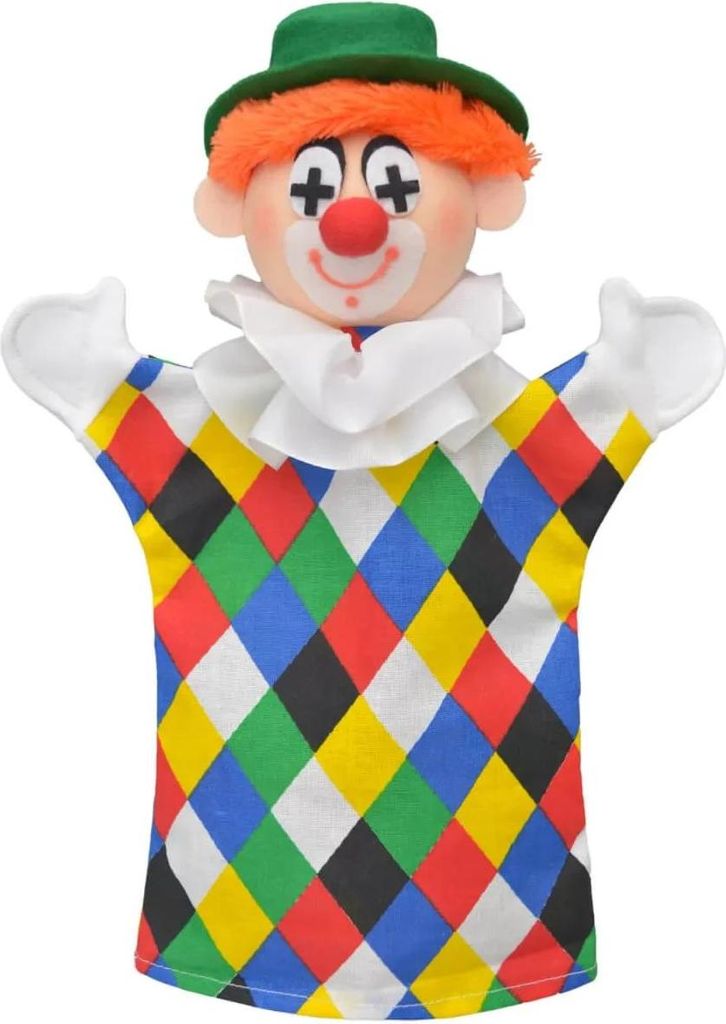Handpuppe Clown Logo, 28cm
