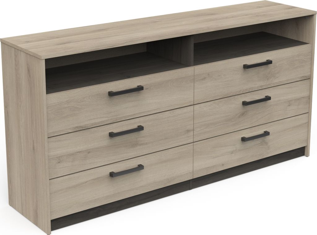Sideboard >WATSON< in Kronberg Eiche - 162,7x81,1x39,5cm (BxHxT)