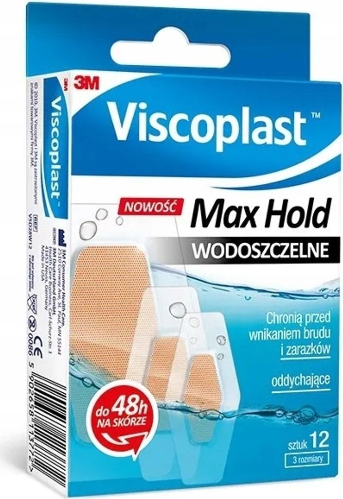 Viscoplast Wasserfeste Pflaster 12 Stück