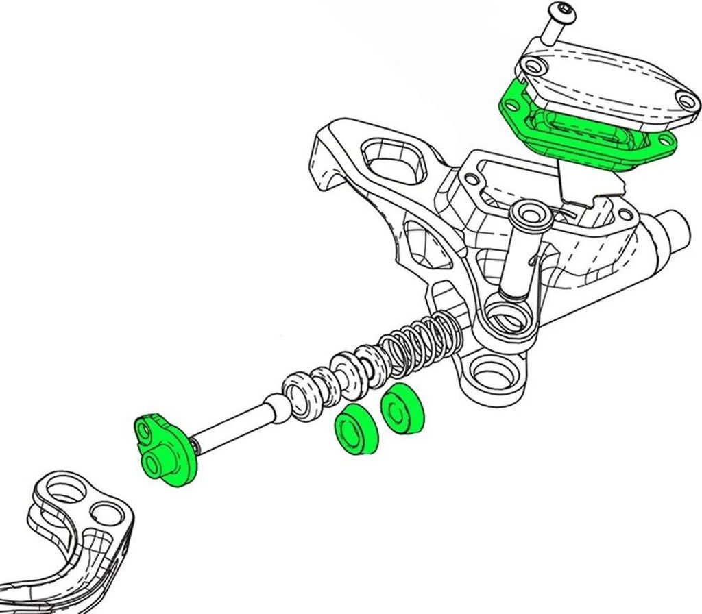 Hope Race Evo/trial Zone Lever Master Dichtungssatz Schwarz Schwarz One Size