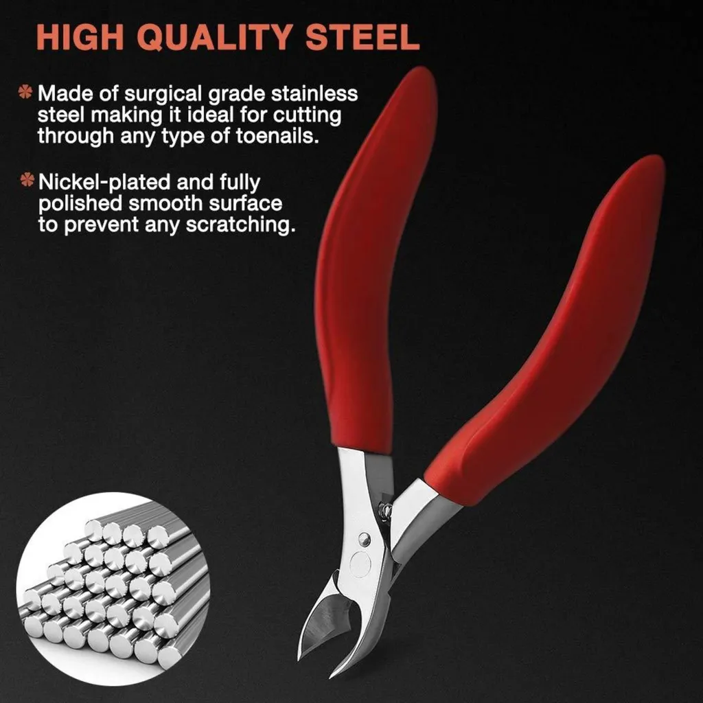 Coupe-ongles de Pédicure Professionnel avec Manche Souple Ergonomique - 6