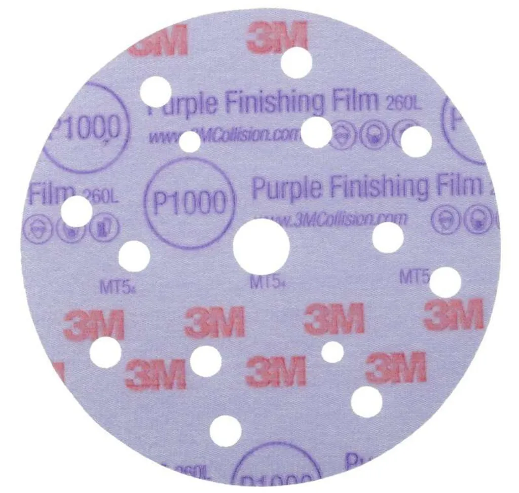 Disques abrasifs 3M 51157 150mm à haute longévité pour ponçage de précision