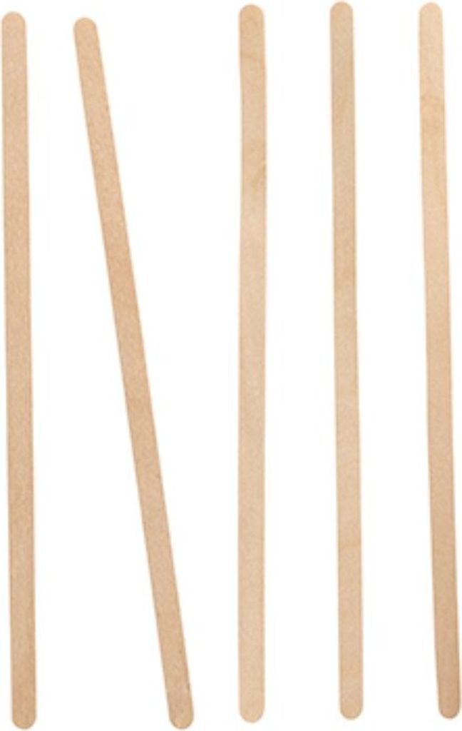 PAPSTAR 89124 Einweg Rührstäbchen Holz Pure - 14 cm, 1000 Produktbild 