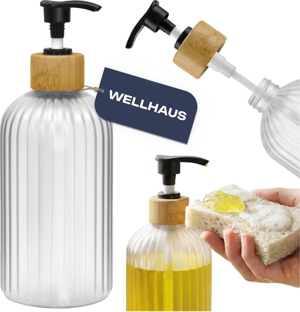 Distributeur de savon/bouteille de shampoing WELLHAUS 500 Image du produit 