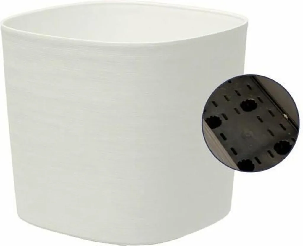 Solution pour plantes d'intérieur : Pot Garden ID Blanc auto-arrosant