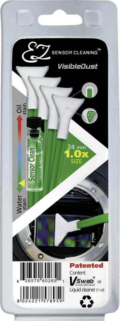 Visible Dust 1.0x Kit de nettoyage avec écouvillons Vswab anti-statiques